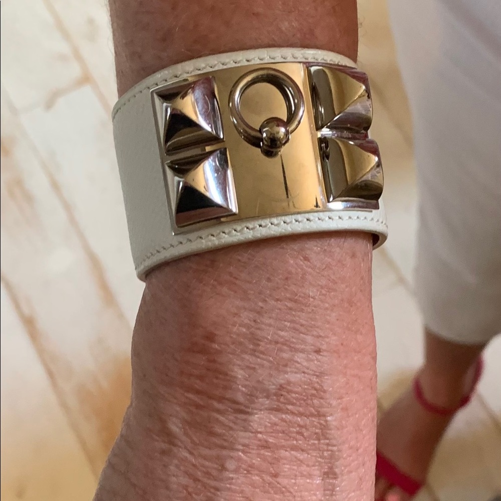 Hermès white CDC bracelet